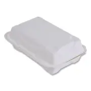 Eco-Products EPHC96NFA Vanguard 1-Compartment Clamshells - Wht 250/CT New