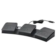 USB Foot Pedal Control 3 Key Program Computer MIDI Macro Command Game Action HID