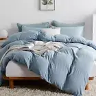 Duvet Cover Queen Size, Microfiber Duvet Cover with Zipper, Duvet Cover Set