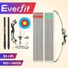 Everfit 55lbs Bow Arrow Set Recurve Takedown Archery Hunting for Adult Beginner
