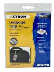 Xyron Lamination Bag Luggage Tags Protectors Self Sealing EZ Sheets 5 Pack New