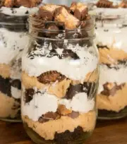 2 SNICKERS CAKE JARS, Ready To Eat YUMMY YUMMY SOFT GOURMET