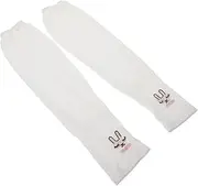 [KONTONTY] Summer Arm Sleeves 2 Pack Black Arm Covers Cooling Effect for Outdoor Activities and Driving