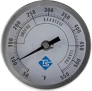 83mm Diameter Round Dials BBQ Oven Thermometers 50-550℉ 1/2NPT Thread Mount Stainless Steel Temperature Test Meter Gauge