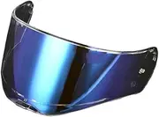 ETS Flip Up Face Visor Lens for LS2 FF390 Motorcycle Helmets Full face Helmet Lens Extra Helmet Visor with Anti-Fog Fi&lm Holes(1blue)