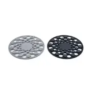 2pc Joseph & Joseph Spot-On Silicone Trivets Non-Slip Hot Pot Mat Round GRY