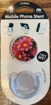 PopSockets Pink Daisy Flower Mobile Phone Grip PopSocket Mobile Phone Stent