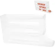 Tofficu 4 Egg Holder for Fridge Door Slide Design Egg Stand Durable Material Compact Space Saving Storage for Easy Access for Busy Kitchens