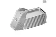 SOGA 12X Gastronorm GN Pan Full Size 1/1 GN Pan 2cm Deep Stainless Steel Tray With Lid