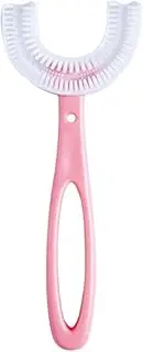 Children U Shaped Toothbrush Soft Silicone Brush Head 360° Oral Teeth Cleaning, Ideal for Ages 2-12