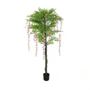 Pink Flowering Artificial Wisteria 180cm