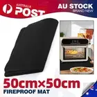 50x50cm Indoor Fireproof Mat Oil-Proof Heat Resistant Fire Pit Mats Home Kitchen