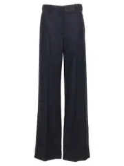 [Stella Mccartney] Stella Mccartney-Lurex Pantaloni Blu-Donna 40IT Blue