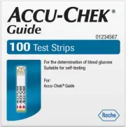 Accu Chek Guide Blood Glucose Test Strips - 100 Pieces