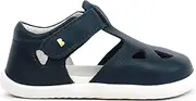Bobux Step Up Zap Closed Sandals, First Steps, Leather Baby Sandals, Blue, Navy Blue, Size: 19 EU, navy, 19 EU