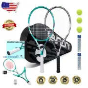 Beginner's Tennis Racket Set for Kids - 2 Rackets, 3 Balls, Portable Cover