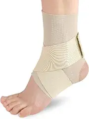 Ankle Support, Adjustable Compression Ankle Sleeves, Sports Ankle Braces Foot Heel Socks for Men&Women, One Size [1 Pair]