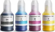 Universal Bottled Dye Ink, BK 175ml,C,M,Y 135ml - Ink Refill Bottles Set, Compatible with Dye-Based for MegaTank Printers, GI-20, GI-21,GI-290 - G3270 G3260 G3290 G3272 G4280 G4270 & More