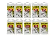 Mustad Long Baitholder - Size 2/0 - 92647npbln - Bulk 10 Pce Value Pack