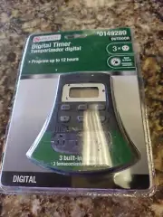 UTILITECH Outdoor Digital Timer 3 Built-in Outlets 0149289