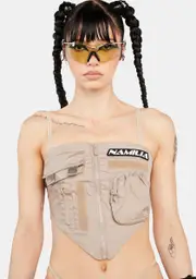 [Namilia] Desert Tactical Bandana Top