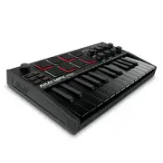 AKAI Pro MPK Mini MK3 mkIII Compact Keyboard 25-key Pad Controller Black