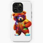 Cute Hip Hop Teddy Bear iPhone X-15 Pro Max / Samsung Galaxy S Tough Case