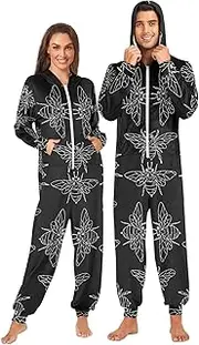 [Joisal] Bee Black Men's Novelty One-piece Pajamas Warm Onesie Costume Small