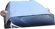 SOLUSTRE Car Windshield Sunshade Frost Shield Cover Front Window Sun Visor Weatherproof 4 Clips Fit