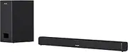 SHARP HT-SBW110 2.1 Soundbar, 180W Slim Wireless Bluetooth Soundbar with Wired Subwoofer for TV with HDMI ARC/CEC, Aux and Digital Optical-in, Wall Mount or Table Top Sound Bar - Black