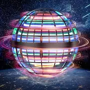 Flying Orb Ball Toys Soaring Hover Pro Boomerang Spinner Hand Controlled Mini Drone Globe Shape Spinning, Cool Toys Gifts for 6 7 8 9 10+ Year Old Boys Girls Teens Indoor Outdoor (Black)