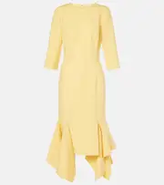 Oscar de la Renta Wool-blend midi dress