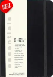 Essentials Dot Matrix Notebook, A5 Size: 1