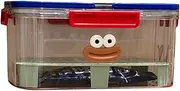 [AIMALL] 9in Multi-Use Clear Food Storage Container Set, Stackable, Lightweight, with Drain Panel & Secure Snap Locks, Versatile for Picnics & Kitchen Organization