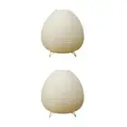 1/2/3 Bedside Paper Lantern Table Lamp Modern Simple for Dorm Bedroom Living