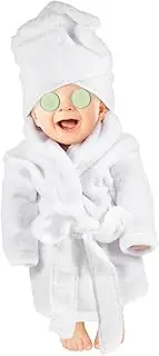 Yardenfun Newborn Bathrobe Photography Props Bathrobe Towel with Cucumber Skin Friendly Material for Months Photoshoots