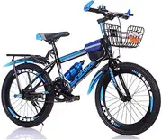 Mountain Bike Unisex Mountain Bike Single Speed ​​18 inch 20 inch 22 inch 24 inch Student Child Commuter City Bike with Gift Set,Blue,24 Inc