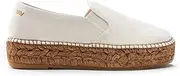 [VISCATA] Castell Canvas Platform Slip On Espadrilles Spain Handmade 1 ½” Platform Heel Women's Sandals with Breathable Organic Cotton Canvas and 100% Natural Jute Midsole for All Casual Occasions