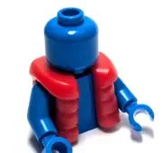 Lego - Minifigure Utensil - Red, Quilted Puffer, Vest