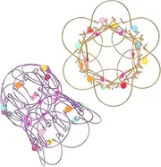WEKAMOS 2pcs Magician Trick Props for Stage Performance DIY Crafts Conjuring Flower Baskets for Education Imagination Development