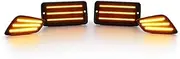 Turn Signal Lights for Jeep for Wrangler TJ 1997-2006 2pcs Car Led Fender Side Marker Lights and 2pcs Turn Signal Lamps Kit Turn Signal Lights(Amber)