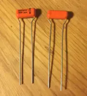 Sprague Orange Drop .015 uf 100 volt Caps - 2 pcs