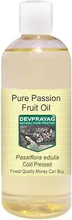 Devprayag Pure Passion Fruit Oil (Passiflora edulis) Natural Therapeutic Grade Cold Pressed 200ml (6.76 oz)