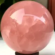 ROSE QUARTZ SPHERE STONE OF LOVE & TENDERNESS 70 MM 472 G