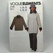 Vogue Elements 7146 Misses Sz XS-XL Reversal Jacket Sewing Pattern UC FF