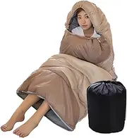 Sleeping Bag - Warm Weather Sleeping Bag Portable Waterproof Compact Lightweight Comfortable with Compression Sack Perfect for Outdoor Camping Backpacking Hiking 210cm L x 76cm W for Adults