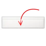 StoreSMART Removable 1" x 4" Shelf Tag Holders 100Pk Open Long - SPCPSR2432L-100