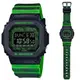 CASIO 卡西歐 G-SHOCK 經典方形科幻螢光綠電子腕表 DW-D5600TD-3