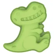 Daily Bake Silicone Dinosaur Cake Mould Green Food Safe Easy Release Bpa Free