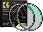 K&F Concept Magnetic 82mm Polarizing Filter+ Magnetic Basic Ring Kit Waterproof Scratch Resistant Circular Polarizer Filter with 28 Multi-Coatings for Camera Lens (Nano-X Series)